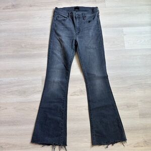 MOTHER Dark Gray Flare Jeans